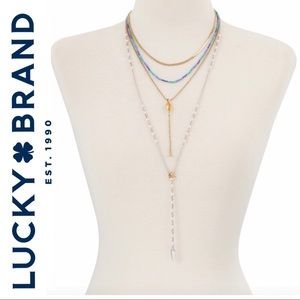 Lucky 🍀 Two tone Multi Layer statement necklace